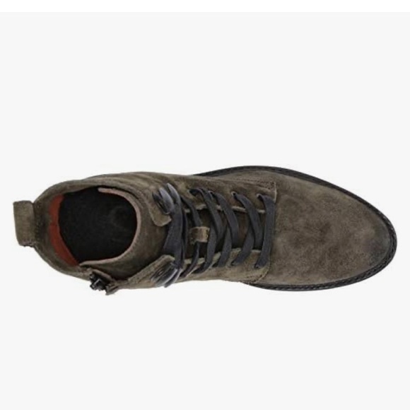 Frye Julie Hook Combat Boot - Forest Oiled Suede 8 - Picture 4 of 12